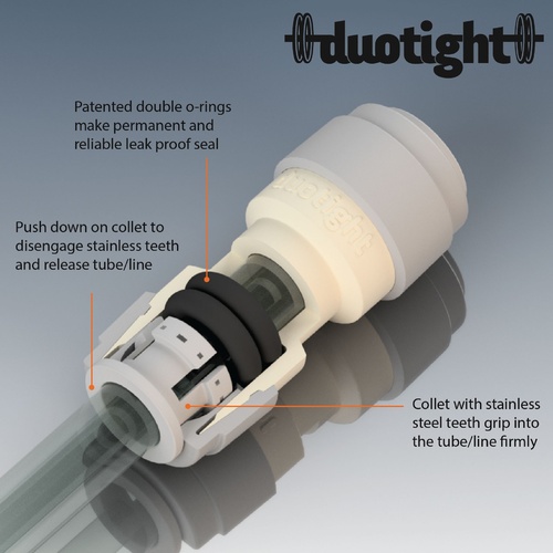 Duotight Push-In Fitting - 8 mm (5/16 in.) Union