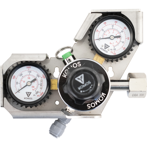 KOMOS - Regulador de Co2 Premium con Protector