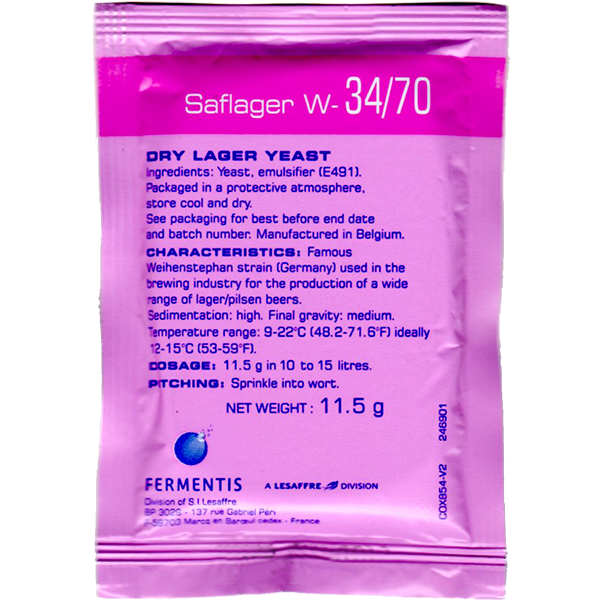 Levadura Saflager W-34/70 11.5g - Fermentis