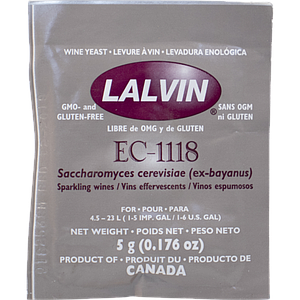 Levadura de Vino - EC1118 Yeast  - Dry Wine Yeast - 5g - Palma Rosa